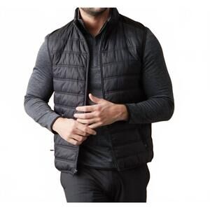 NEW FLAGS & ANTHEM madeflex movement performance puffer vest in black